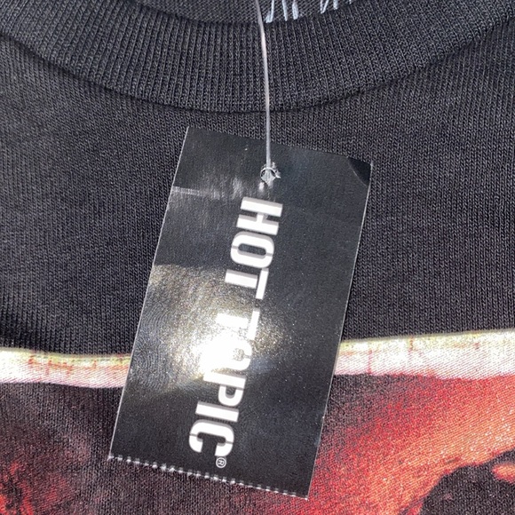 New Hot Topic graphic short sleeve black band T-shirt unisex M - Picture 6 of 7